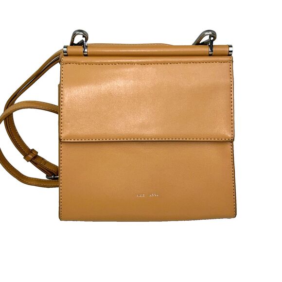 Pixie Mood Nadia Crossbody Bag Sand Beige Vegan Leather Purse Flap Closure Small - Picture 2 of 14